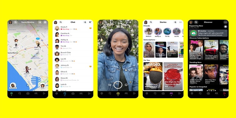Las nuevas funciones en Snapchat